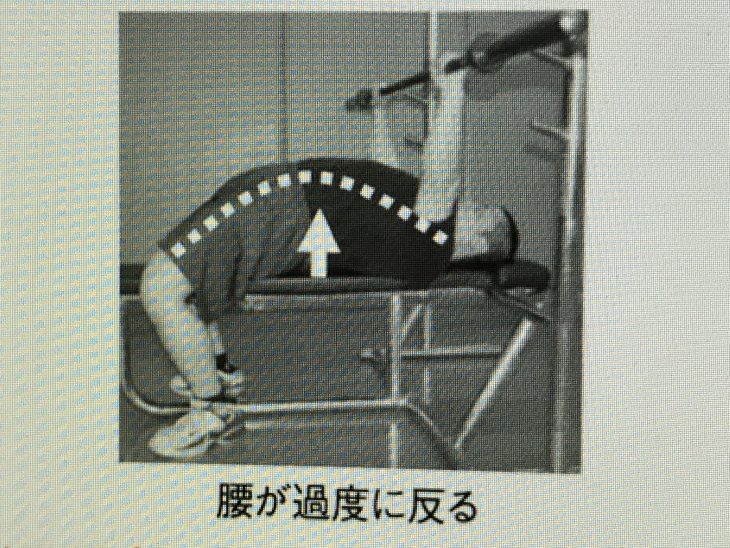 腰を反らしたベンチプレス のフォーム